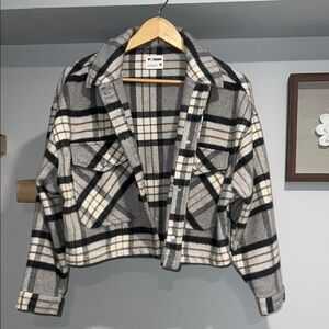 Gray‎ Plaid Women's Jacket